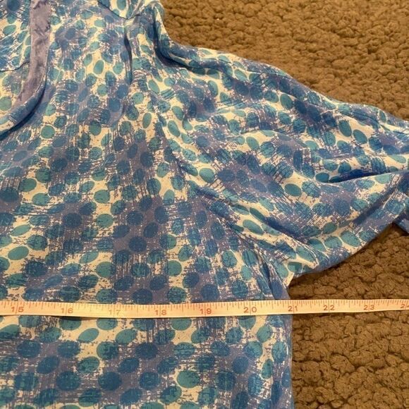 Lyng Tunic Top Rayon Size Large Button Front - Picture 9 of 14